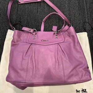 Coach New Lavendar Leather Handbag
